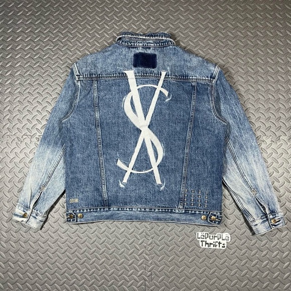 KSUBI No Rules Fancy Dollar Oh G Distressed Denim Jacket